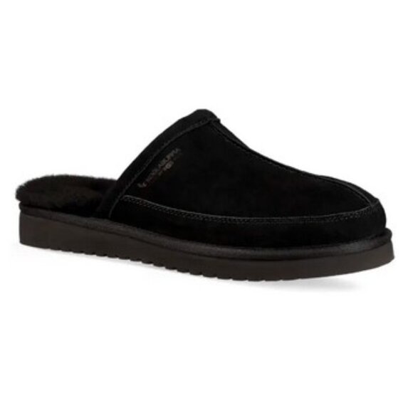 Koolaburra by UGG Men\'s Suede Slippers Bordon Black